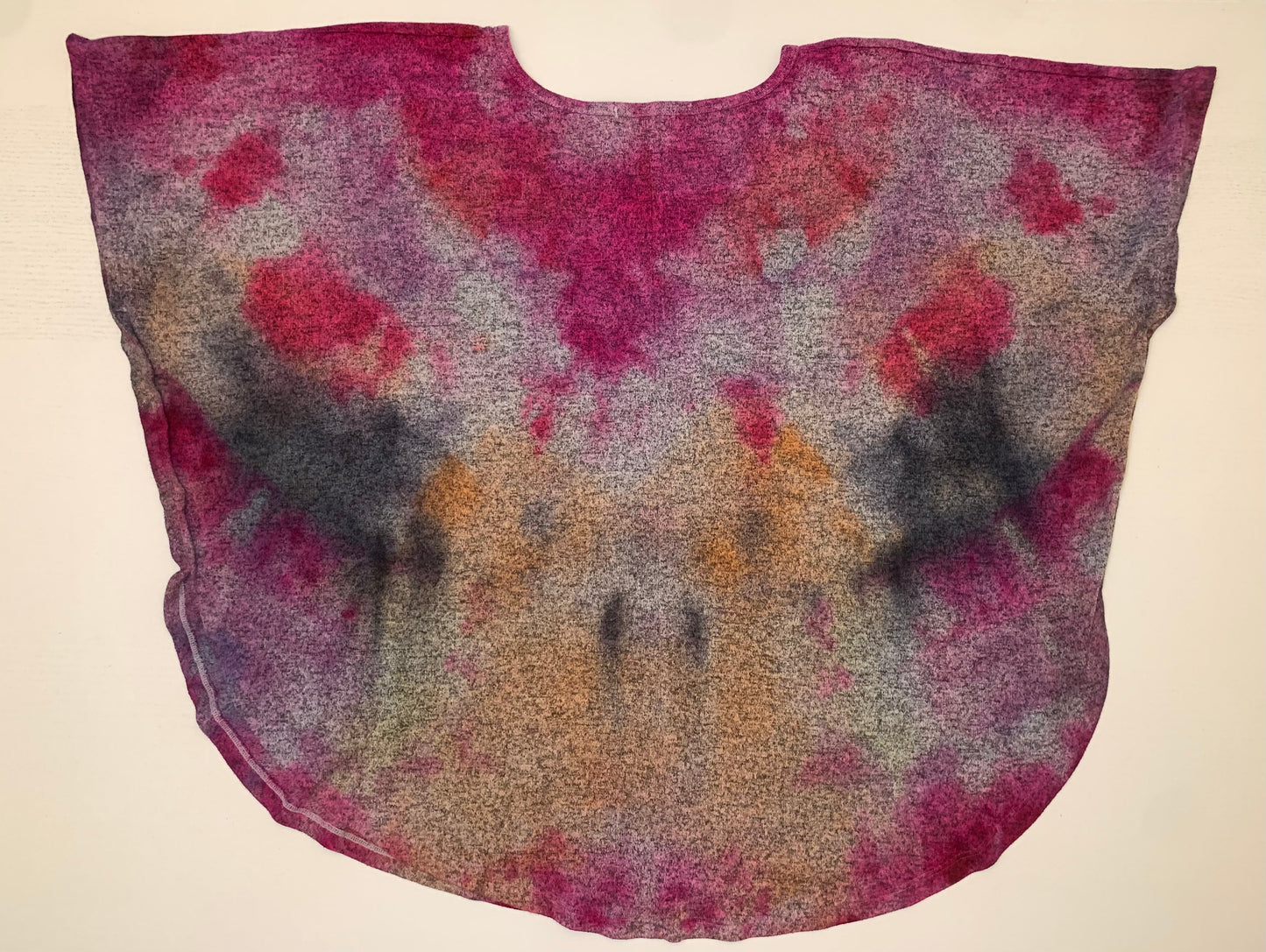 Fuschia Campfire Poncho