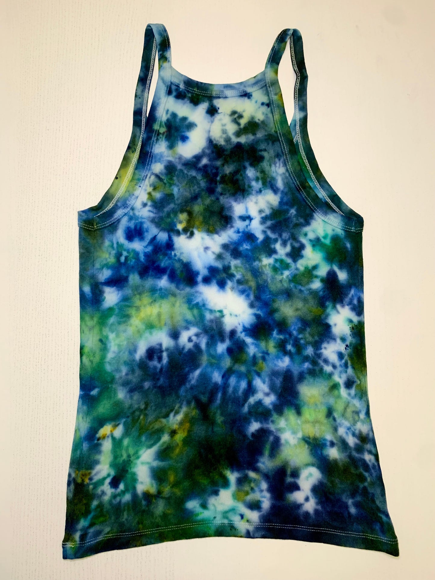 Green Tie-dye Tank Top