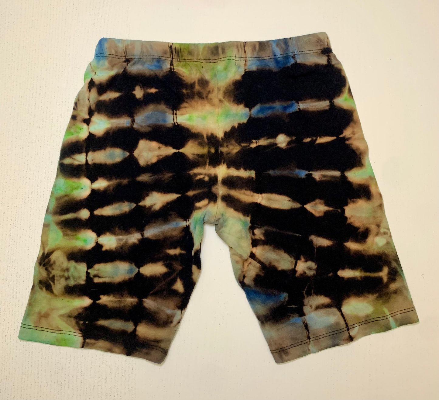 Striped Tie-dye Bike Shorts