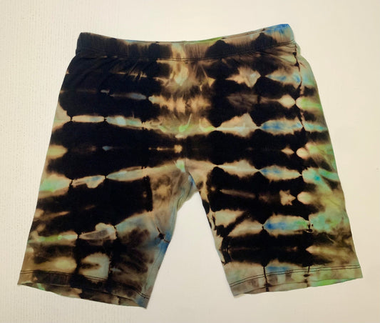 Striped Tie-dye Bike Shorts