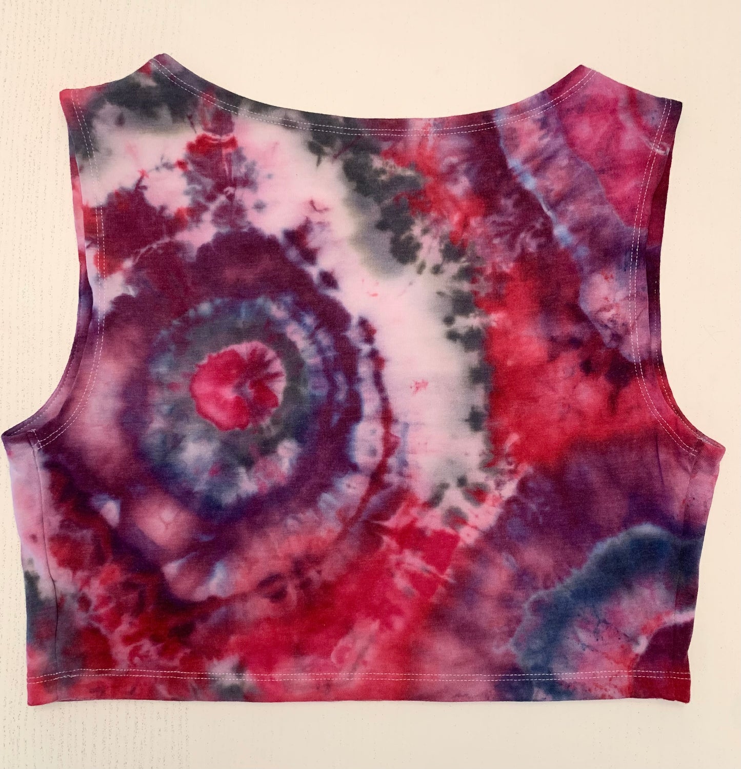 Magenta Geode Crop Tank Top